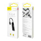 Baseus iPhone Male to iPhone Female + 3.5mm Headphone Jack Adapter - Black