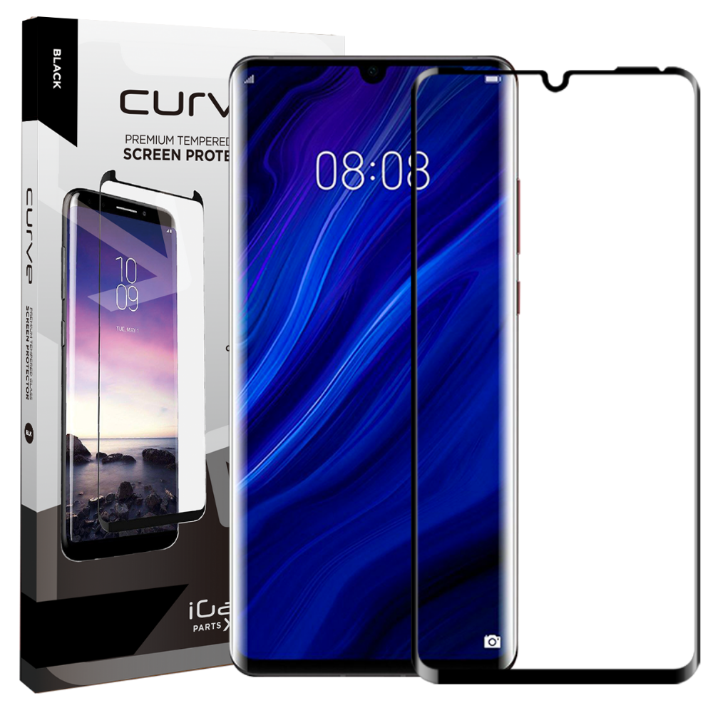 Huawei P30 Pro Glass Screen Protector Case Friendly | Edge Glue - Black Border