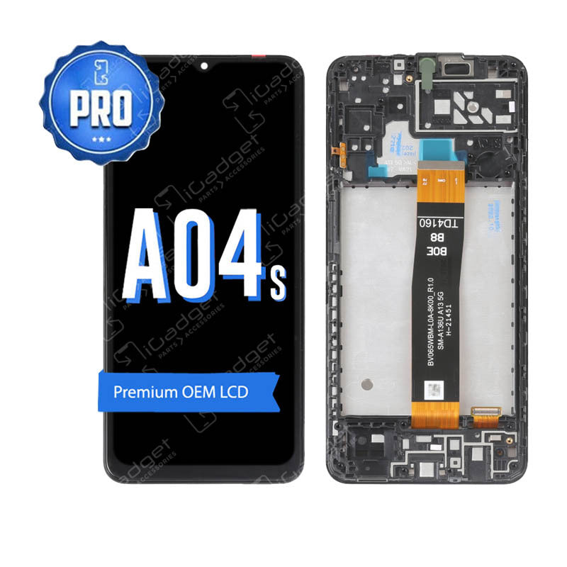 Samsung A04s LCD and Digitiser Replacement with Middle Frame | OEM