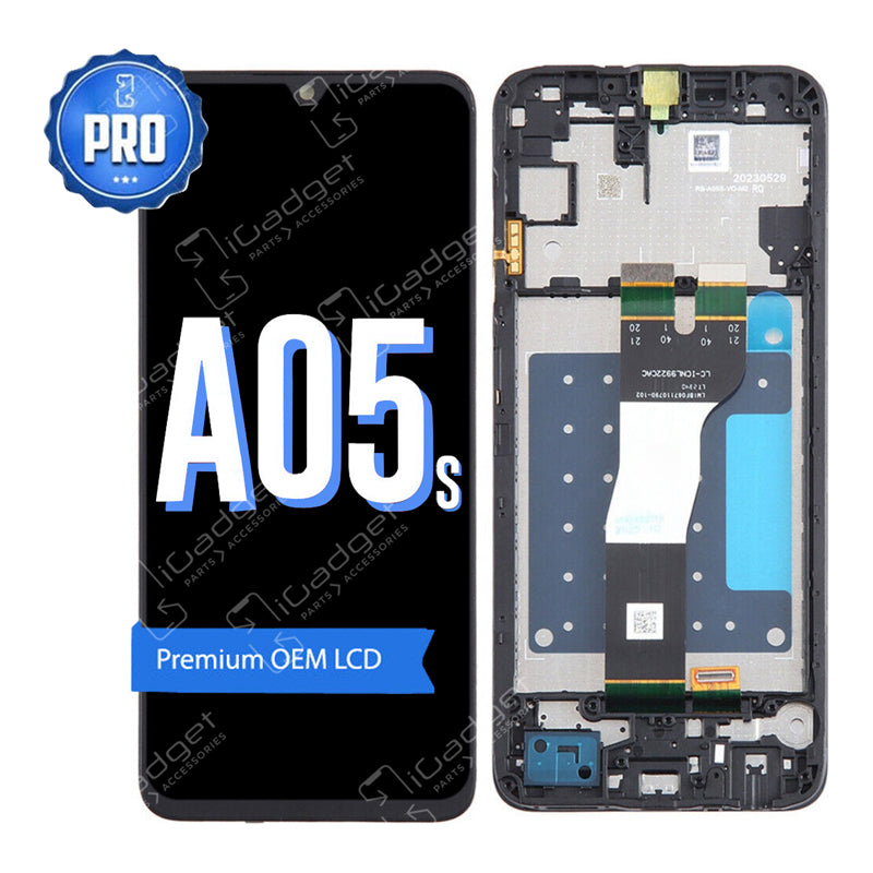 Samsung A05s LCD and Digitiser Replacement with Middle Frame | OEM